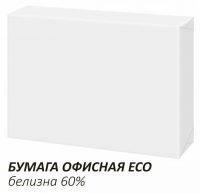 Бумага офисная А4, 80 г/м2, 500 л., ECO, белизна 60%