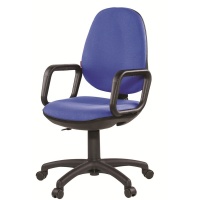 Кресло UA_EChair EC Comfort GTP ерго, ткань синяя С-6