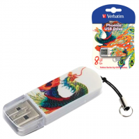 - VERBATIM 8GB Mini Tattoo Edition Phoenix, USB 2.0, / - 8/2,5 /