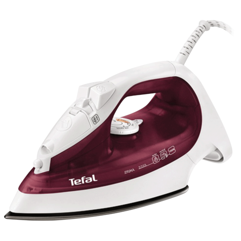 Утюг TEFAL PRIMA FV2325, 1900Вт, терморегулятор, антипригарное покрытие ...