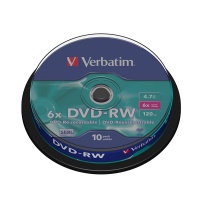   Verbatim DVD-RW 4,7Gb 4 B/10 43552