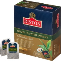 Чай Riston Green Tea with Jasmine зеленый с жасмином,100 пак/уп