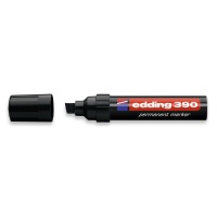 Маркер перманентный EDDING E-390/1 черный 4-12мм скошенный наконеч.