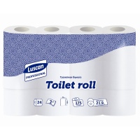 Бумага туалетная LUSCAN Professional 2-сл.,белая с тисн.,24 рул./уп.