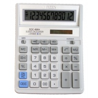 Калькулятор CITIZEN бух. SDC-888XWH, 12 разр, белый
