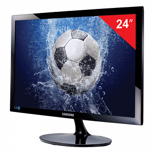 ������� LED 24(61��) SAMSUNG LS24D300HSI/RU 1920x1080/TN+film/16:9/HDMI/D-Sub/250cd/2ms/���
