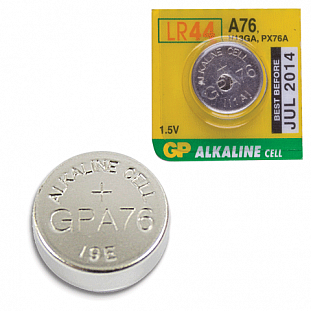  GP (-) Alkaline A76(G13, LR44), 1   ,  1,5, A76-BC10