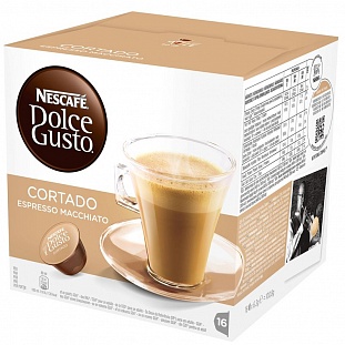 Капсулы для кофемашин NESCAFE DOLCE GUSTO эспрессо с молоком 16x200г.