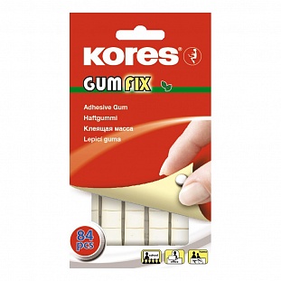 Клейкая лента -масса KORES Gum Fix удаляемая 84 шт/уп '31600