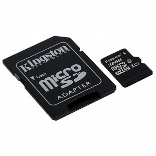   Kingston microSDHC 32  Class 10 UHS-I (SDC10G2/32 ) + 