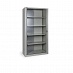 Метал.Мебель D_КД144 шкаф тамбурный,4 полки, цв. серый, 1000х485х198