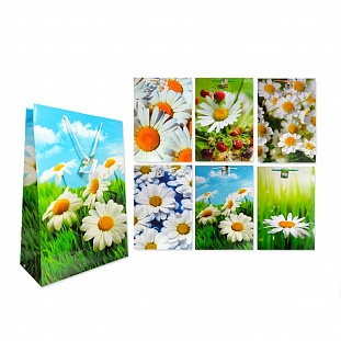 Пакет подарочный «Райские цветы» (35x45x14 см, в ассортименте)