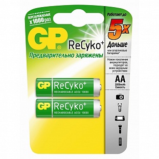 �������� ������� ����������� GP ReCyko+ 2000mAh AA/LR6/15A NiMH ��/2