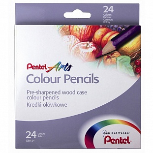   24 6- Pentel Colour pencils CB8-24