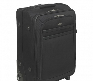Чемодан PIERRE Suitcase 614710 на колес, нейлон, черный