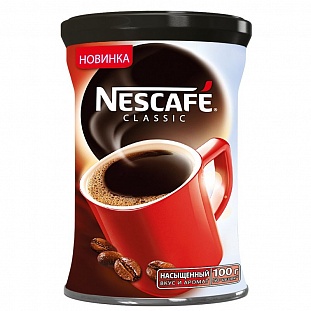 Кофе Nescafe Classic раств.гранул..100г ж/б