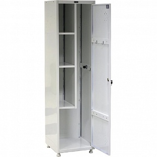 Метал.Мебель ПРАКТИК LS-11-50 шкаф хоз. серый 1 дв. 500х500х183