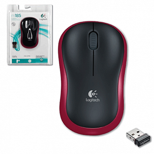    LOGITECH Wireless M185,USB,3  ,