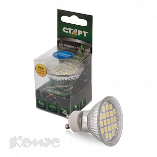 ��������.����� ����� LED JCDR 220V GU10 21 ��-�, 4W 3500�