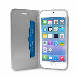  PURO BACK SILVER  iphone 6 plus, (iPC655) Bookc1sil