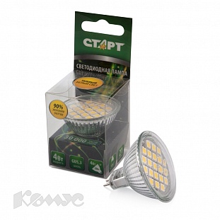 ��������.����� ����� LED MR16 12V GU5,3 21 ��-� 4W 3500�