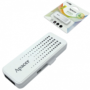 ����-���� APACER 4GB Handy Steno AH323 USB 2.0, �������� ������/ ������ - 10/3 ��/���, �����