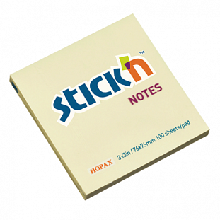 Блок самоклеящ. 76*76 мм 100л. желтый 21007Y Блок самоклеящ. 76*76 мм 100л. желтый 21007Y