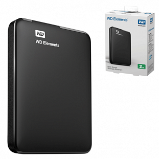    WESTERN DIGITAL Elements Portable 500Gb, 2.5, USB 3.0, (WDBUZG5000ABK-EESN)