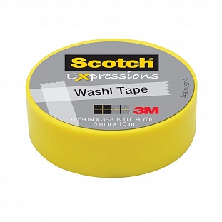   . 3M Scotch Washi C314-YEL, 15   10 ,  