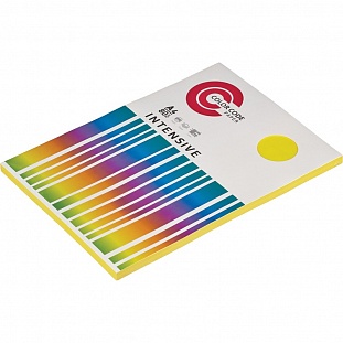 Бумага для ОфТех Набор цветной бумаги (желтый интенсив), 80гр, А4, 100 листов