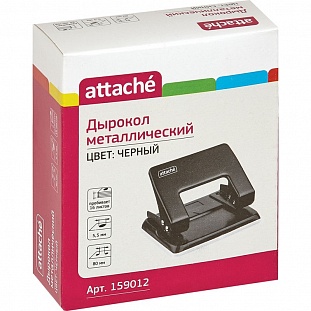 Дырокол ATTACHE WD204 до 16л., металл., черный