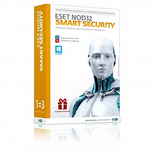 ����������� ����������� ESET NOD32 Smart Security+Bonus (3��/1�)NOD32-ESS-1220(BOX)