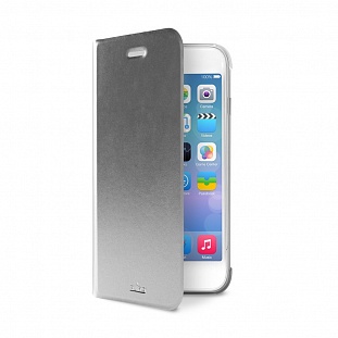  PURO BACK SILVER  iphone 6 plus, (iPC655) Bookc1sil