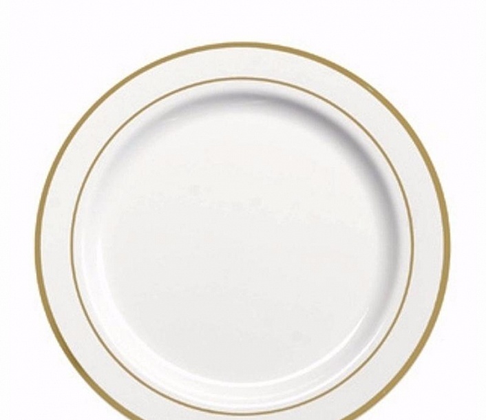 Каемка тарелки. Тарелка Sabert пластиковая белая с серебряной каймой d 190 мм. Тарелка с золотой каймой. Одноразовые тарелки с золотой каймой. Тарелка пластиковая Золотая кайма.