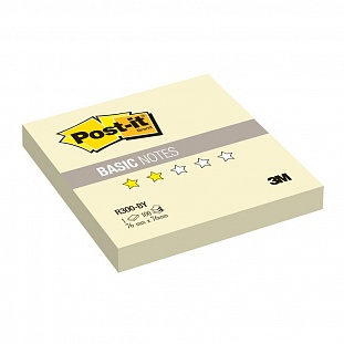Блок-кубик Post-it Basic Z-блок R300-BY 76х76 желт.паст. 100 л.