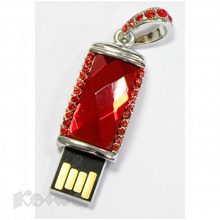 Флэш-память USB Кристалл, красный, 4 ГБ(UU11-R)