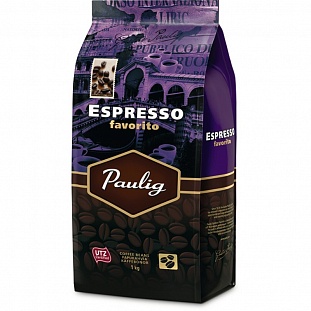 Кофе Paulig Espresso Favorito в зернах, 1кг