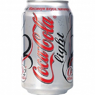 Напиток Coca-Cola light ж/б 0,33л