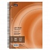 Бизнес-тетрадь 100л, кл, А4, LightBook, спираль, обл. оранж, блок белый 70г/м