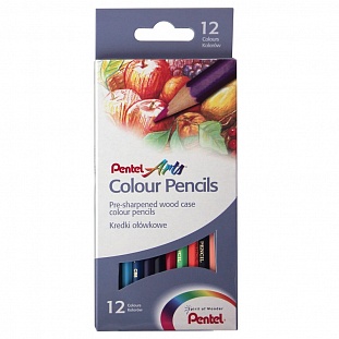   12 6- Pentel Colour pencils CB8-12