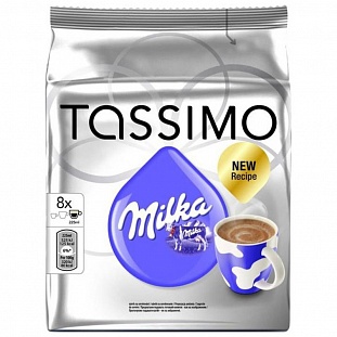 Капсулы для кофемашин TASSIMO MILKA Горячий шоколад 8 порций