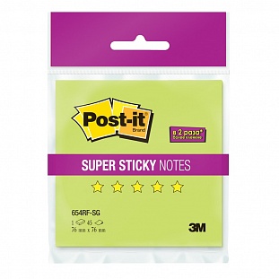 - Post-it Super Sticky 654RF-SG,7676  , 45 .