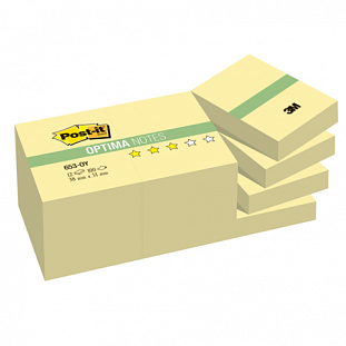 ����� ���������. (�������) POST-IT Optima, �������� 12 ��., 38�51 ��, 100 �., ������, 653-OY