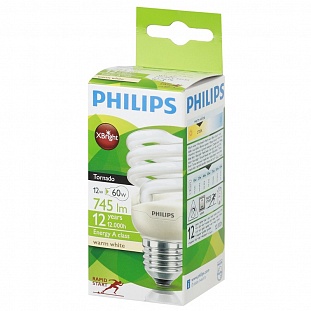 ��������.����� Philips CLL Tornado mini T2 12W 827 E27 ������ �����