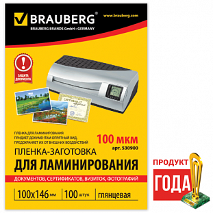 - /- BRAUBERG,  100, 100*146, 100 , 530900