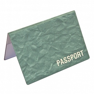 Обложка для паспорта Attache,ПВХ,зеленый, 2203.A