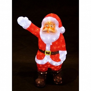 Электрогирлянда Световая фигура Дед Мороз, 60см, акрил, 200LED ламп,белый