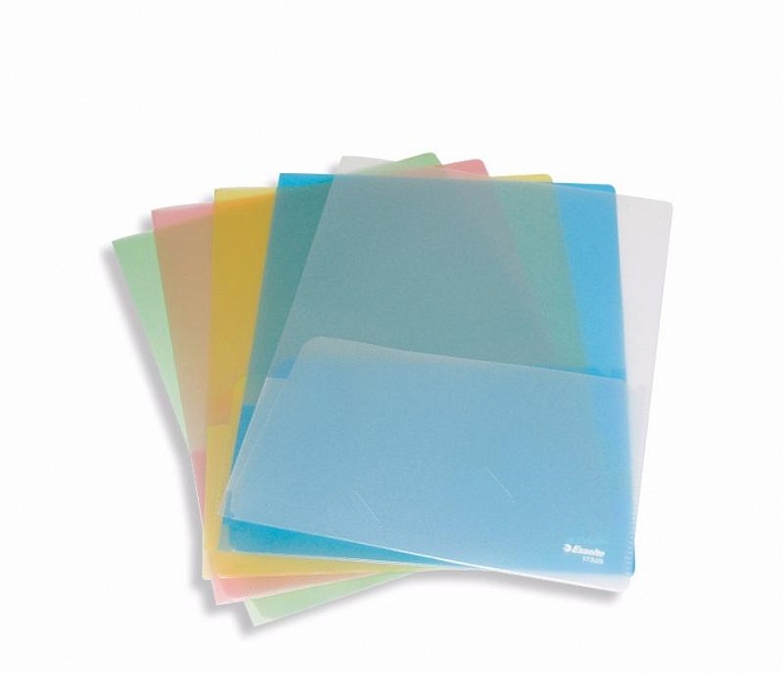 Double folder. Esselte 17325. Папка конверт а3 с карманом для визитки зеленая.