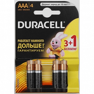  DURACELL AAA/LR03 BASIC 3+1  /4